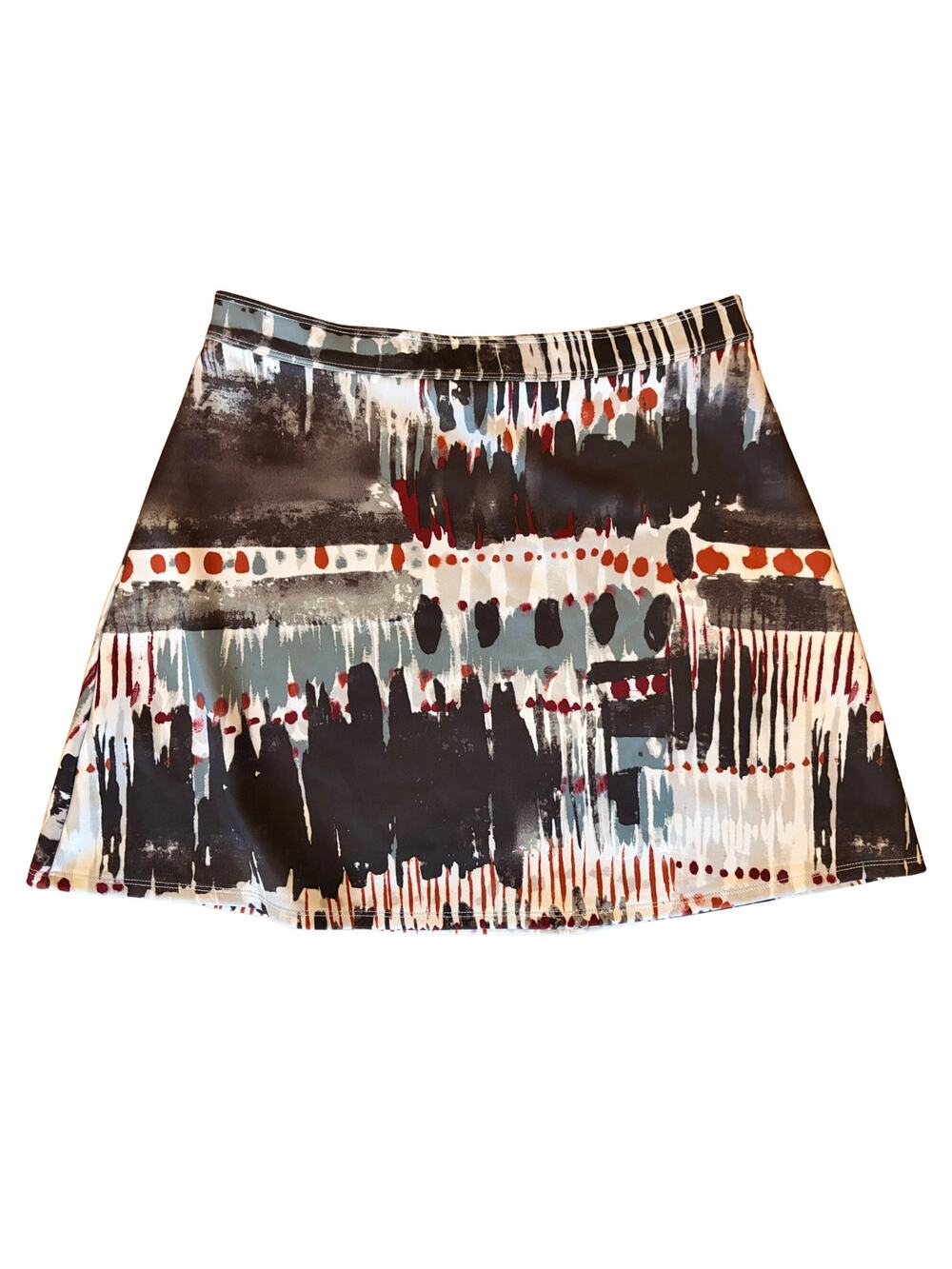 Graphic Print A-line Mini Skirt | Abercrombie & Fitch (Size M)